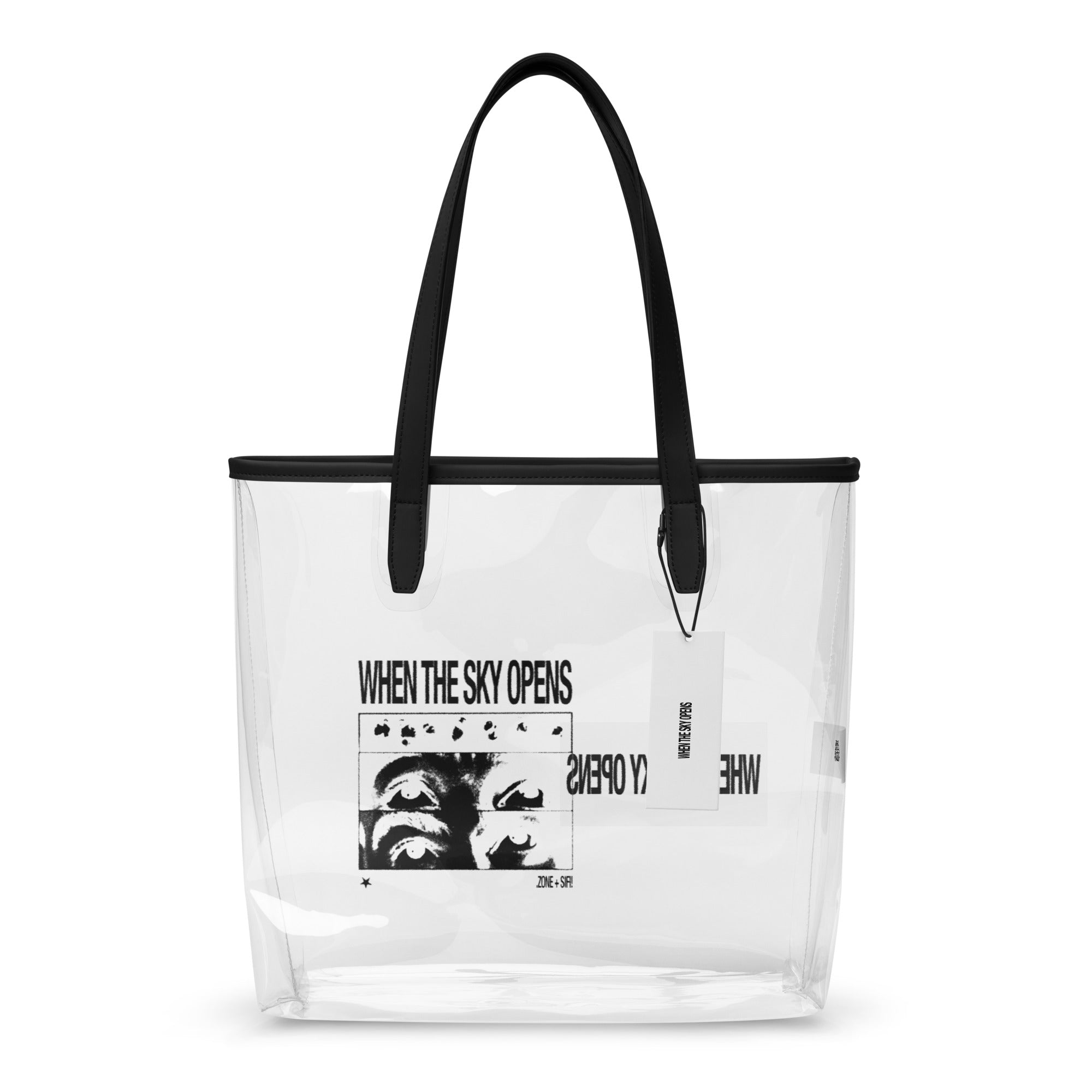 WHENTHESKYOPENS Clear Tote